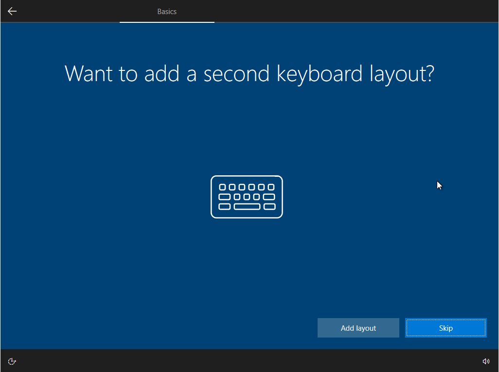 Install Windows 10 add another keyboard layout
