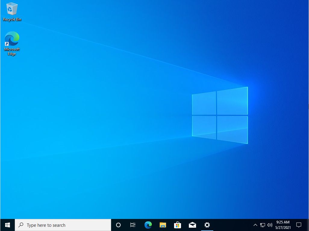 Install Windows 10 first boot