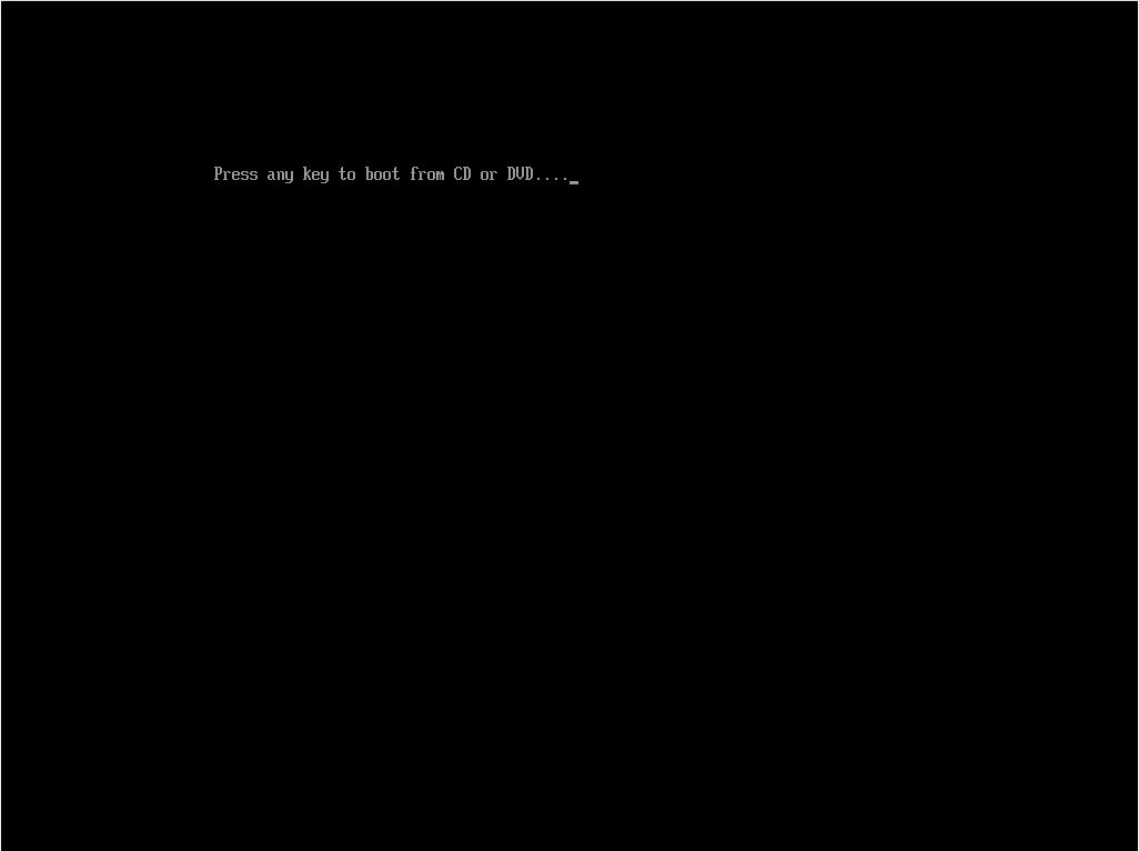 Install Windows 10 press any key to boot