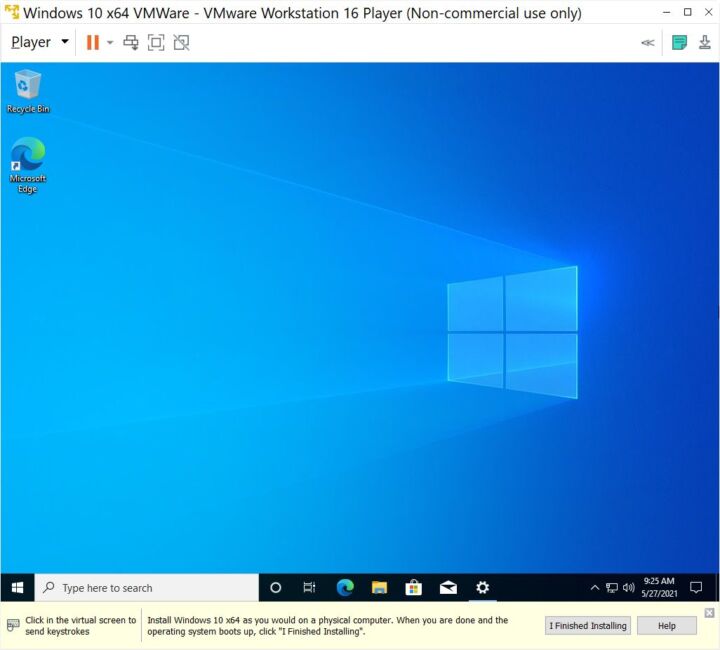 vm player for windows 10