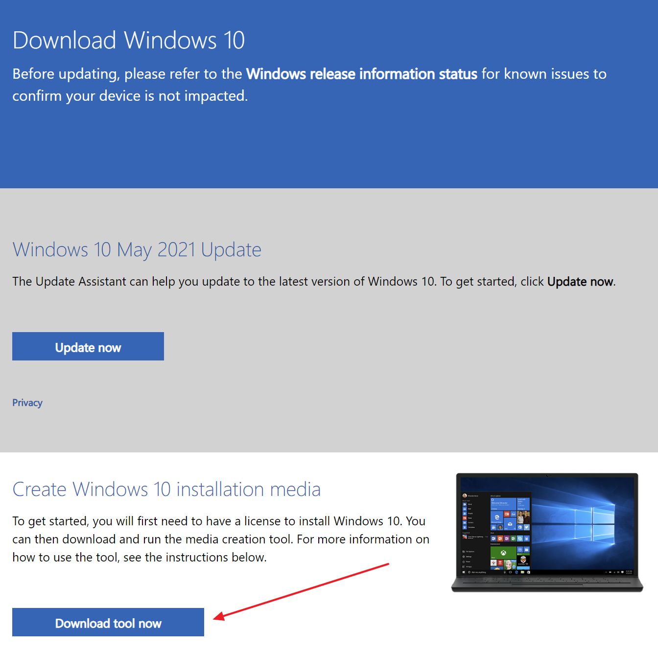 Download Windows 10 official microsoft website - BinaryFork.com