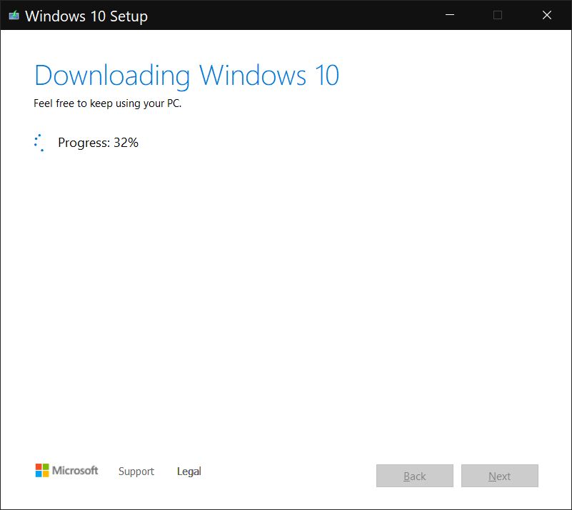 Download Windows 10 progress - BinaryFork.com