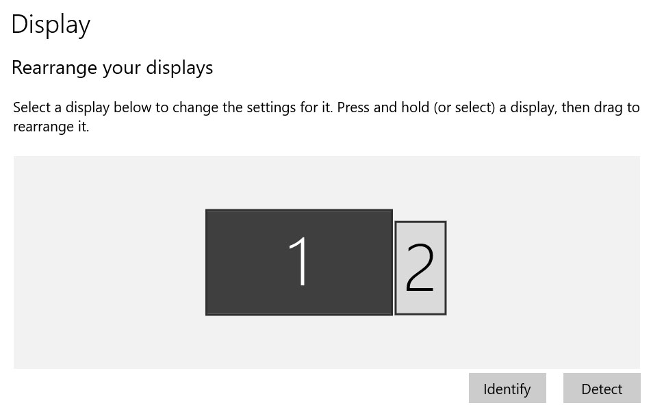 Dual monitor settings Windows 10 - BinaryFork.com