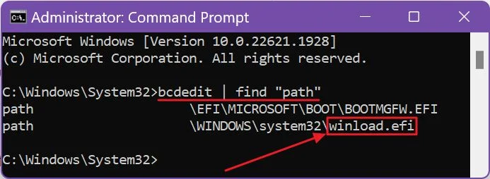 command prompt check windows uefi mode