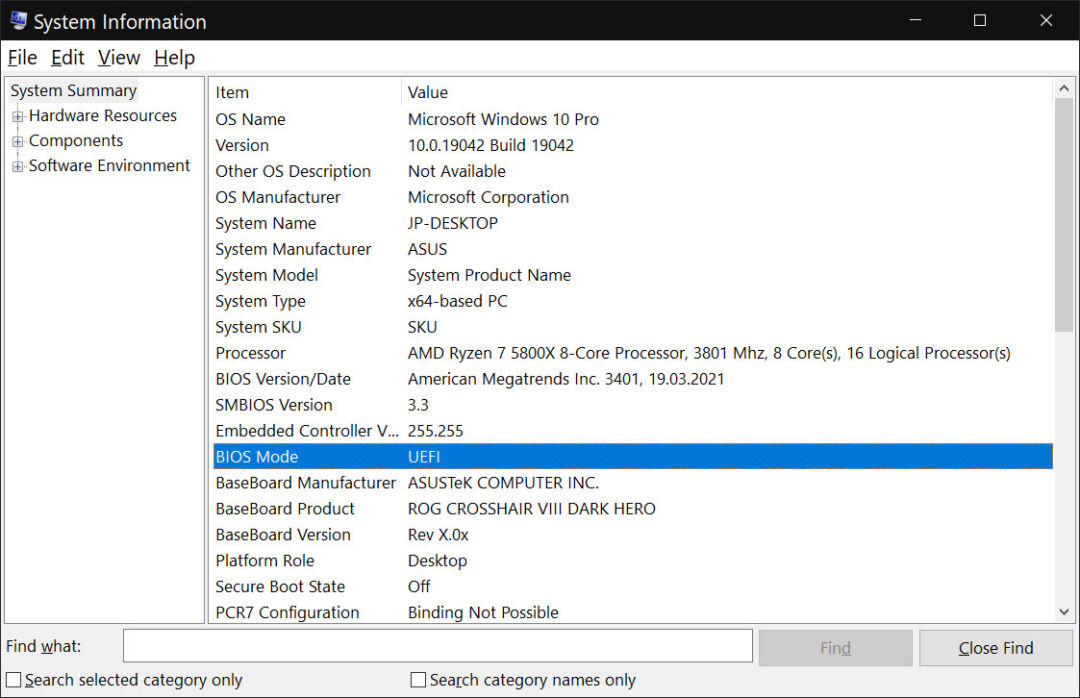 How To Check if Windows is Installed and Running in UEFI mode