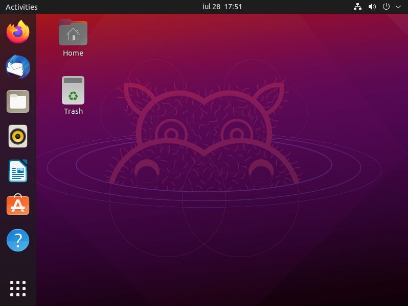 ubuntu desktop first login