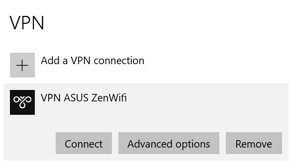 windows liga a uma vpn existente