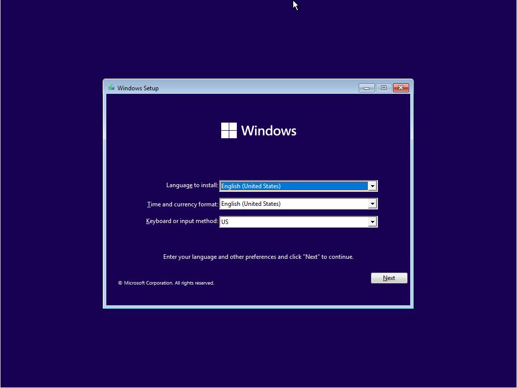 Install Windows 11 language and input