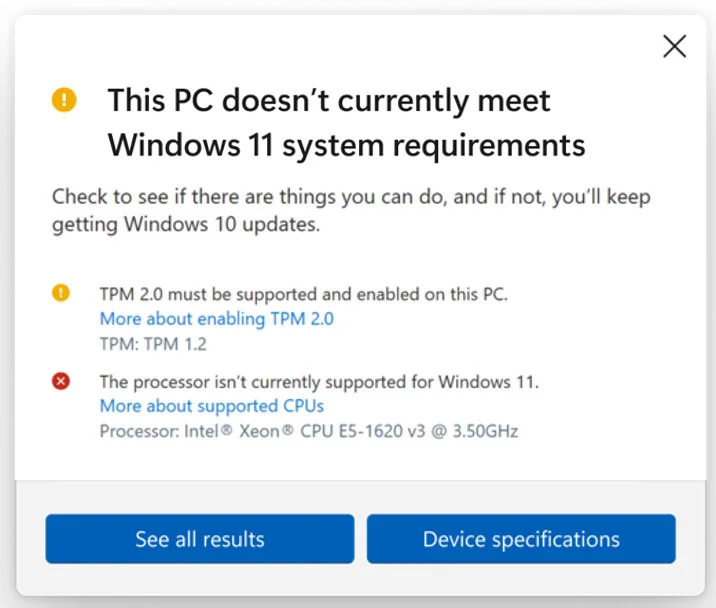 errores del chequeo del pc