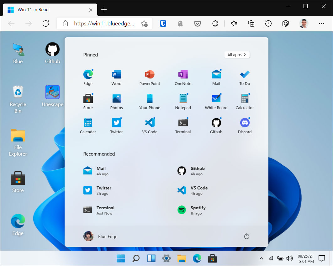 Podes experimentar a interface de utilizador do Windows 11 num browser sem instalar nada