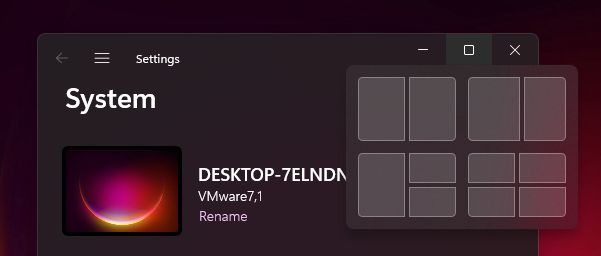 windows 11 snap layouts