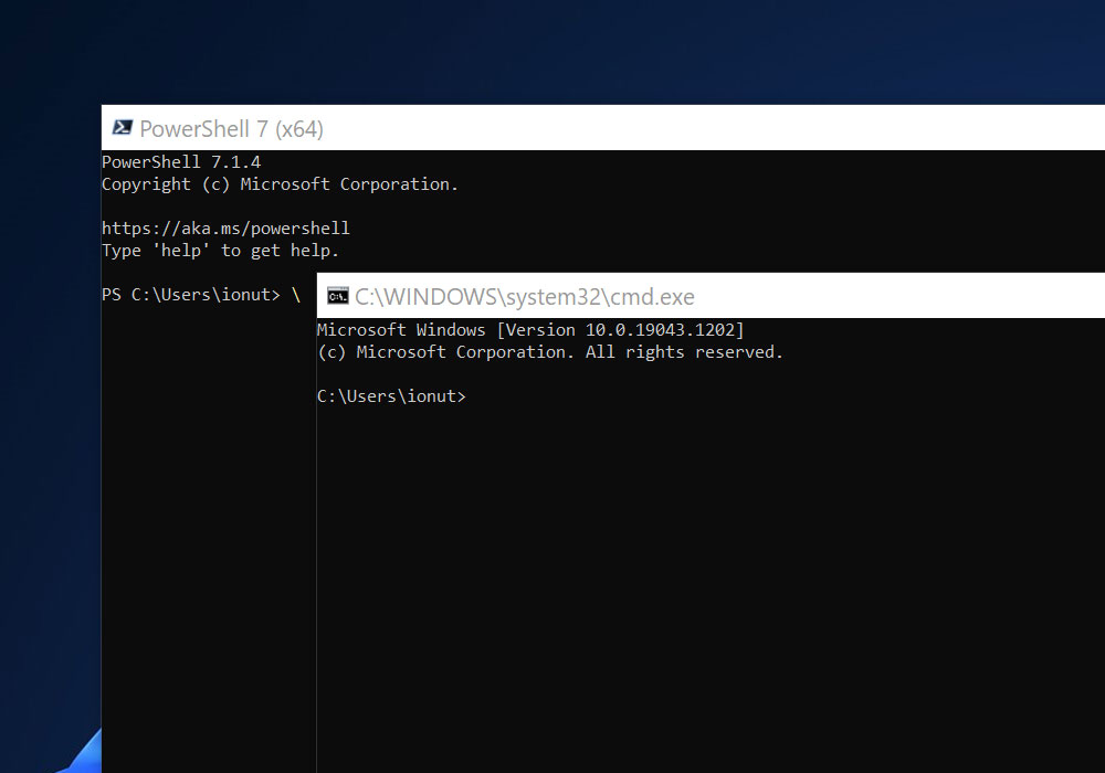 powershell vs command prompt