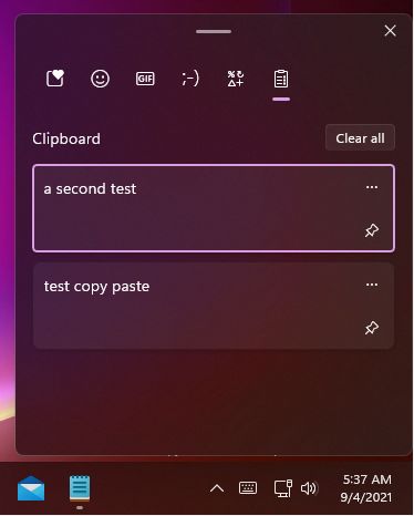 windows 11 copy paste clipboard history