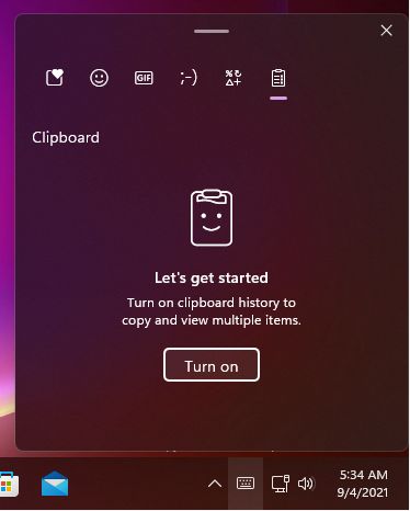 windows 11 turn on copy paste clipboard history
