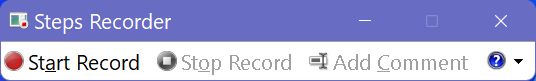 windows steps recorder main window