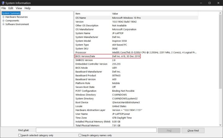 在 Windows 中检查 BIOS 版本的 2 种简单方法