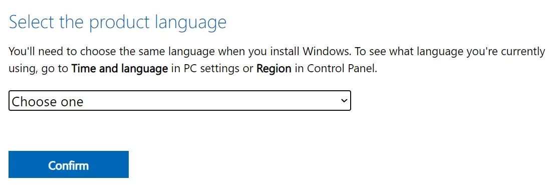 download windows 11 select language
