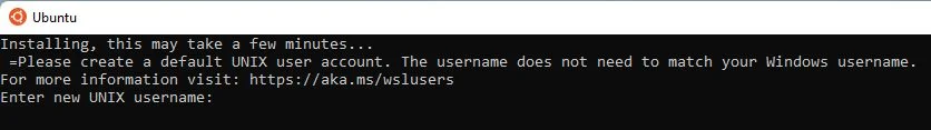 instalando ubuntu distro wsl