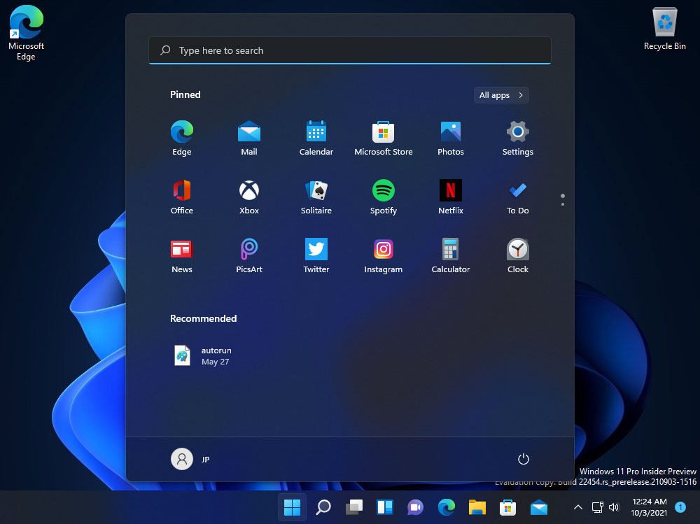 windows 11 interface