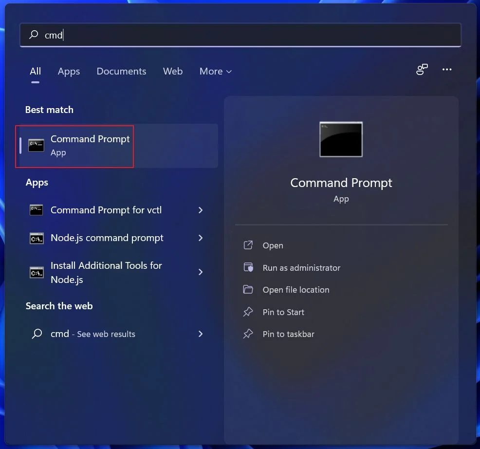 símbolo del sistema de windows