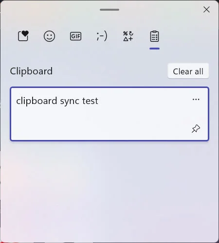 clipboard sync test windows