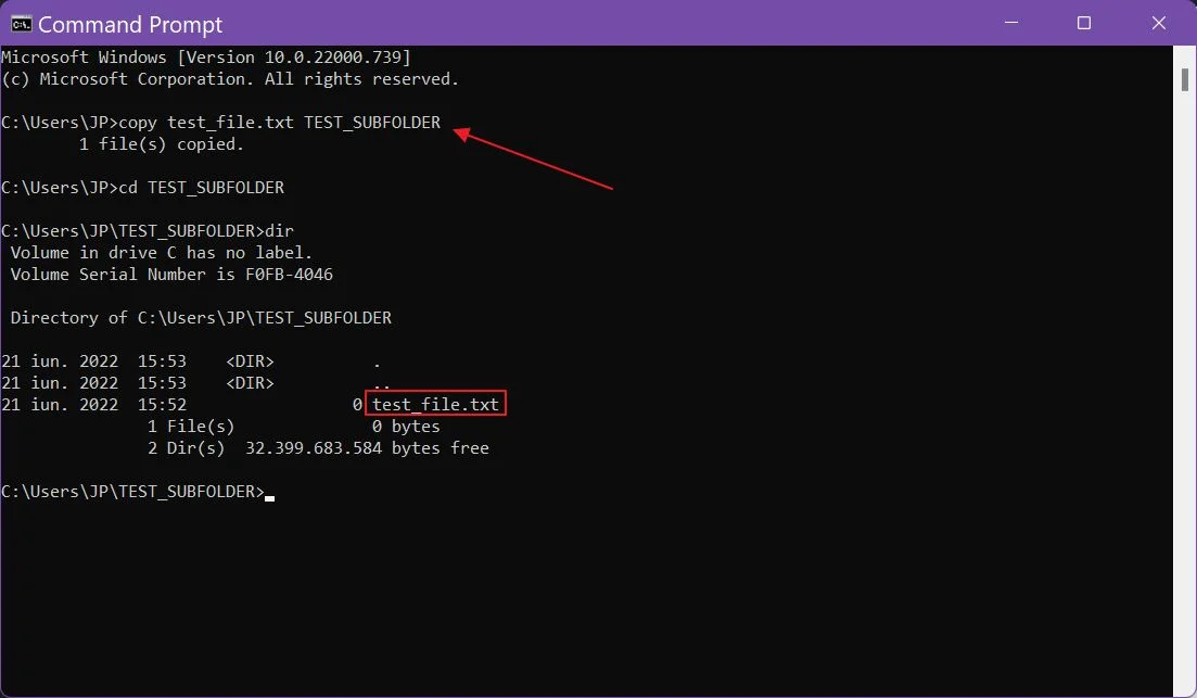 command prompt cmd copy file