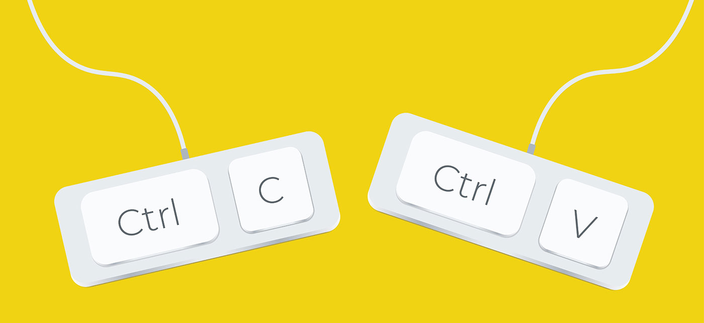 copy paste keyboard shortcuts