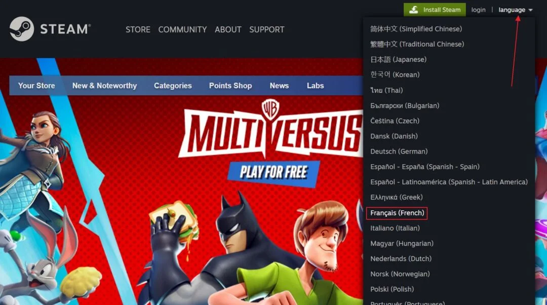 Come cambiare la lingua di Steam su tutte le piattaforme in modo semplice e rapido