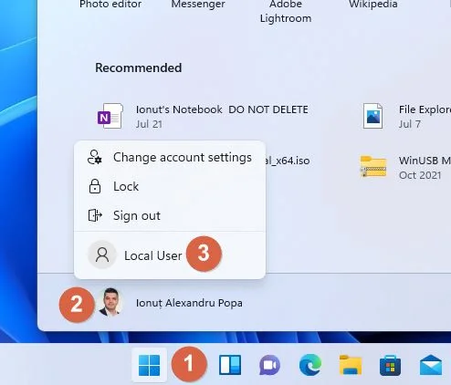 windows 11 switch user accounts
