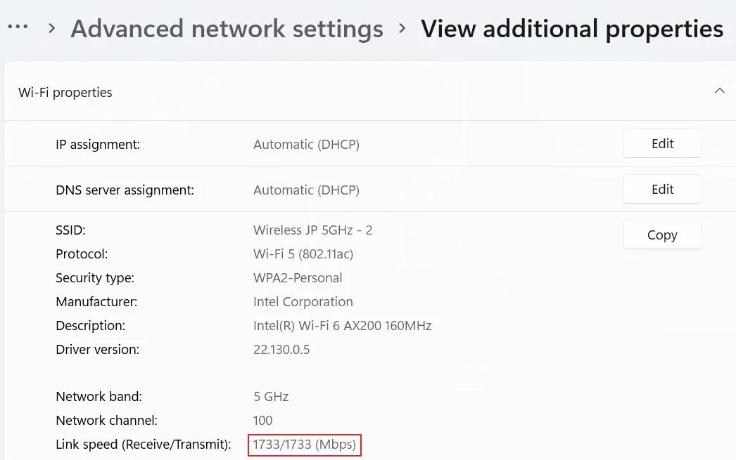Windows 高级网络设置 链接速度 发送接收