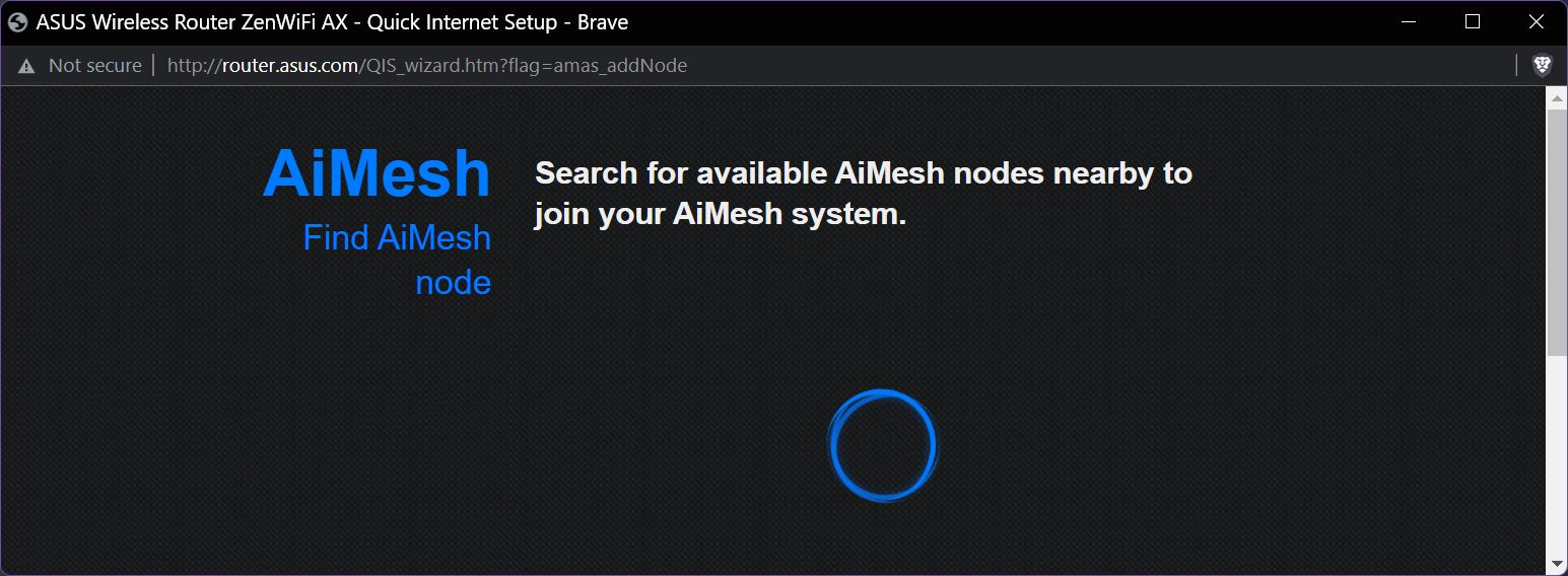 asus aimesh add new node