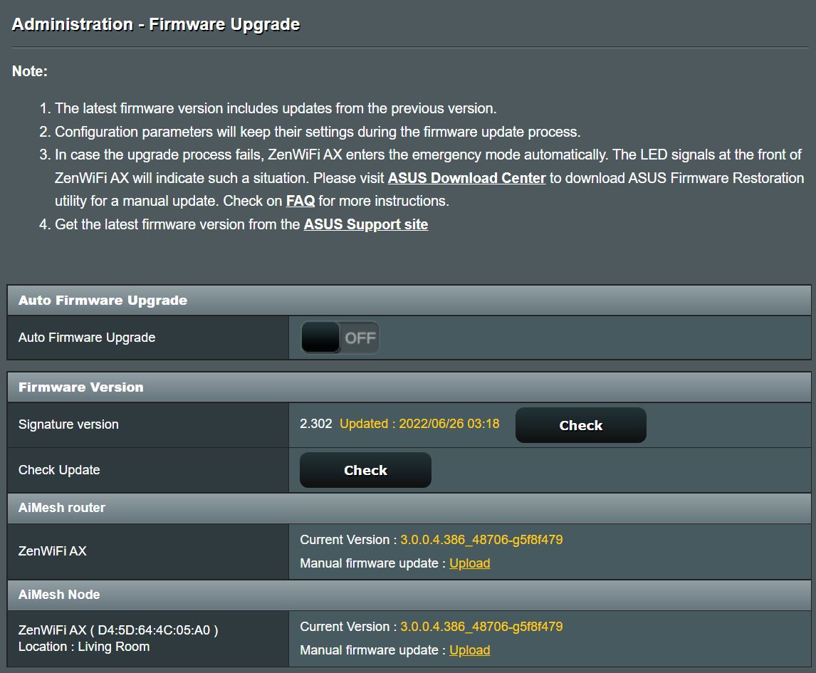 asus router upgrade firmware