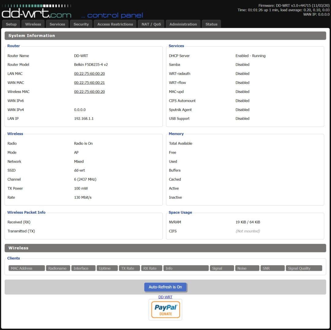 Как перепрошить роутер на dd wrt openwrt