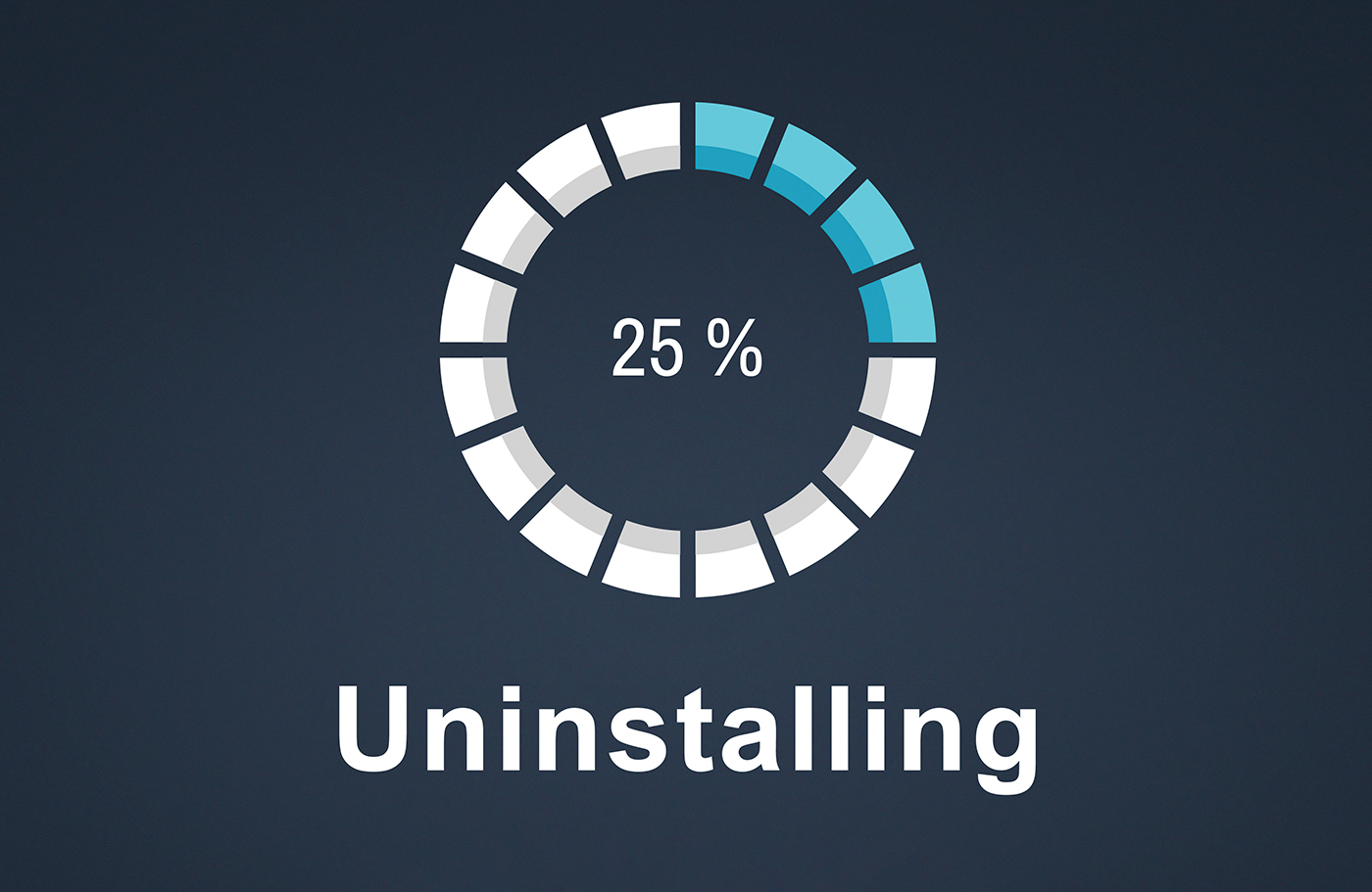 uninstall in progress