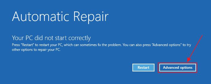 automatische Reparatur von Windows-Boot