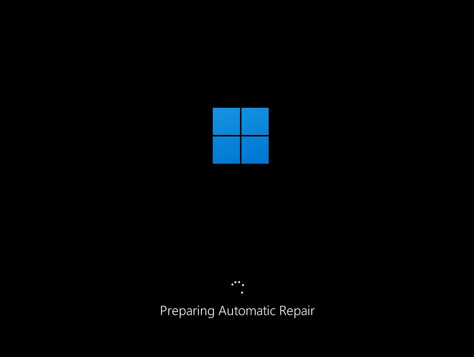 Windows bereitet automatische Reparatur vor