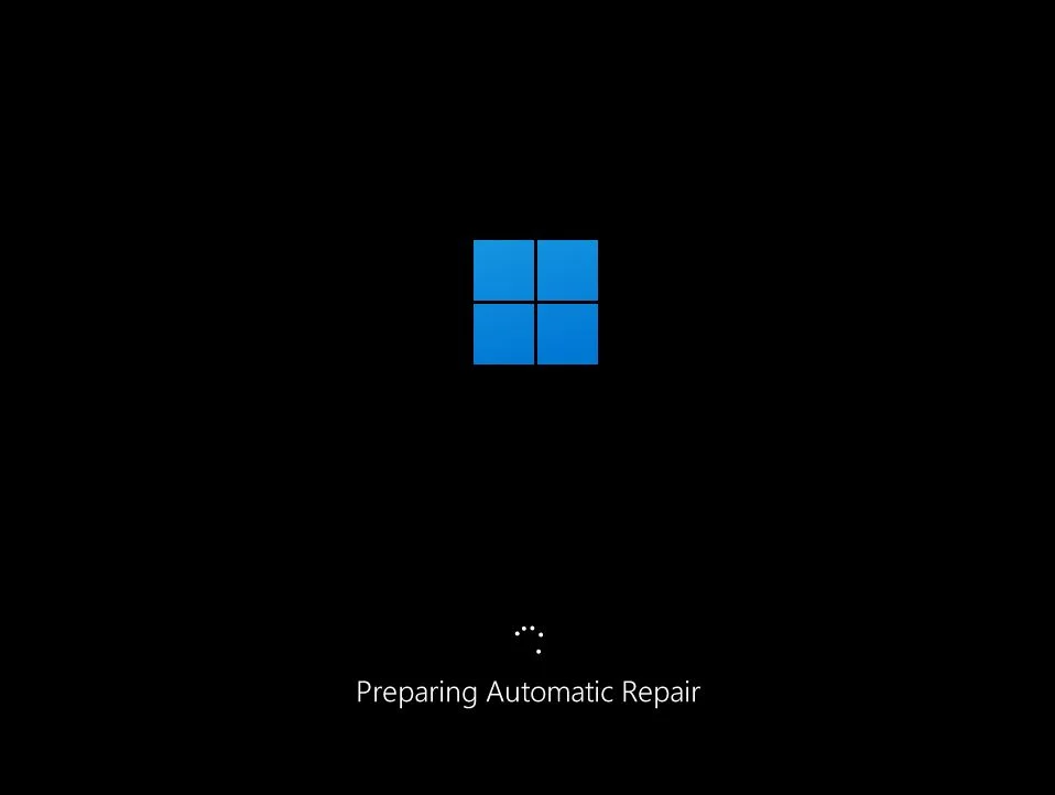 windows prépare la réparation automatique