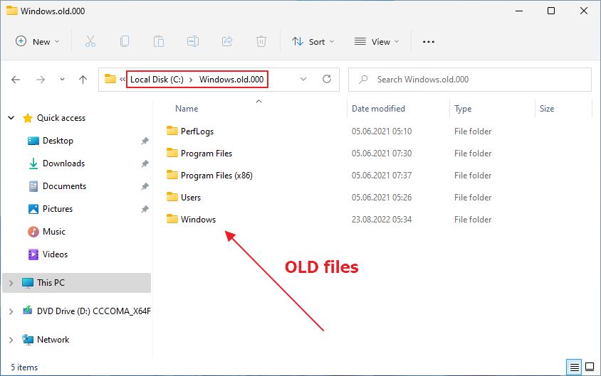 windows reinstalar archivos de versiones anteriores