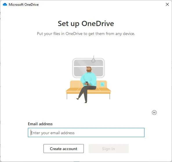 windows set up onedrive