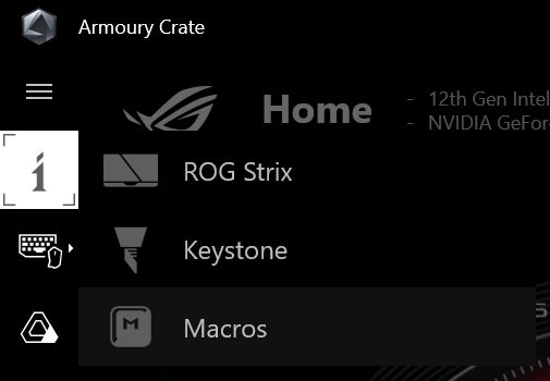 asus armoury crate active devices