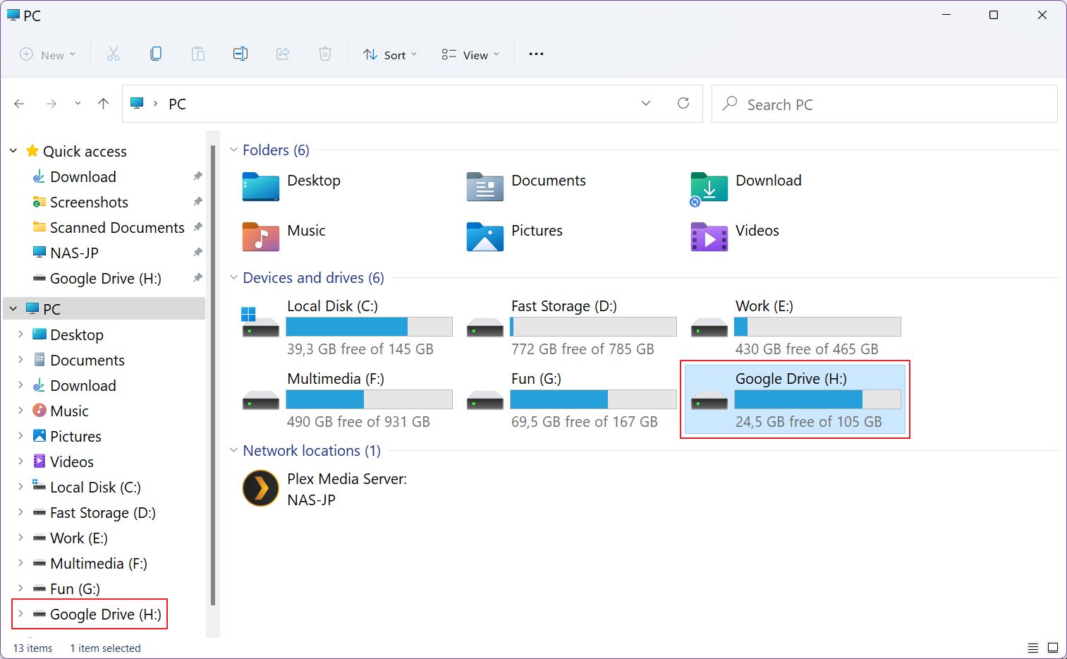 map google drive as network drive windows