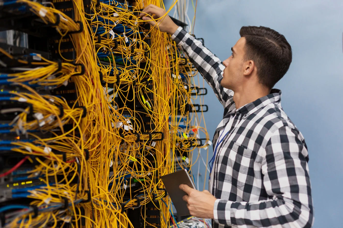 network cables mess engineer