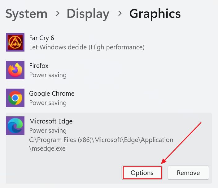 windows 11 change app graphics adapter affinity