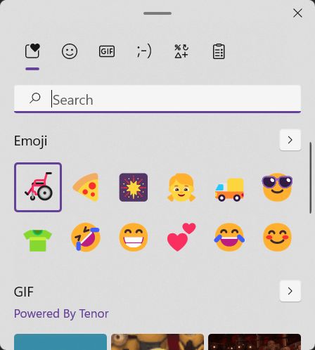 windows 11 emoji keyboard recently used