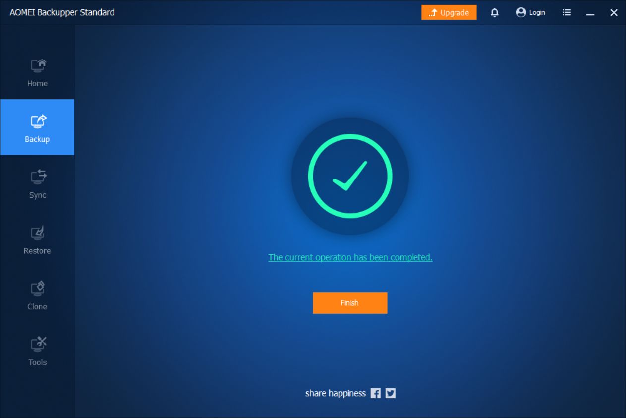 aomei backupper file backup current operation completed