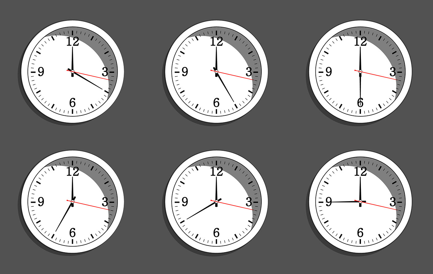 timezones clocks