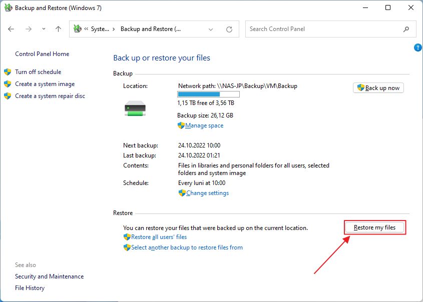 How To Restore Files And Folders From An Existing Windows Backup