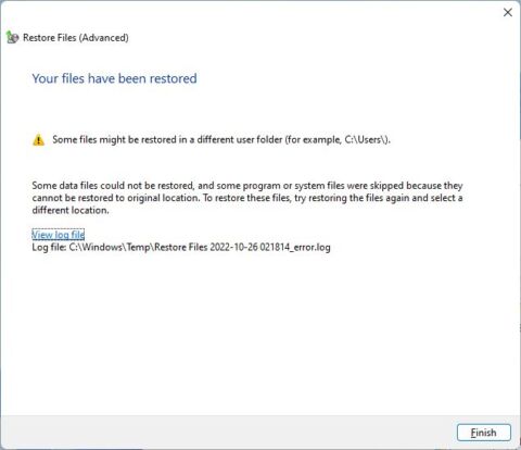 How to Restore Files and Folders from an Existing Windows Backup