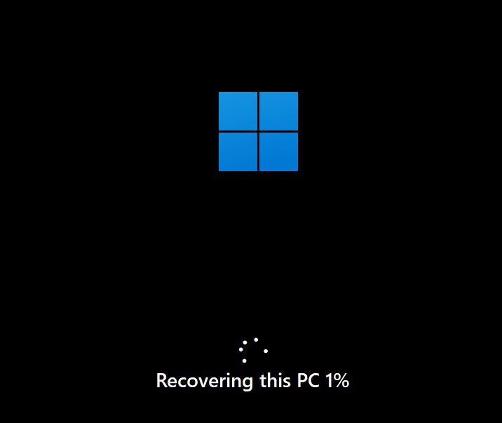 windows recovering this pc