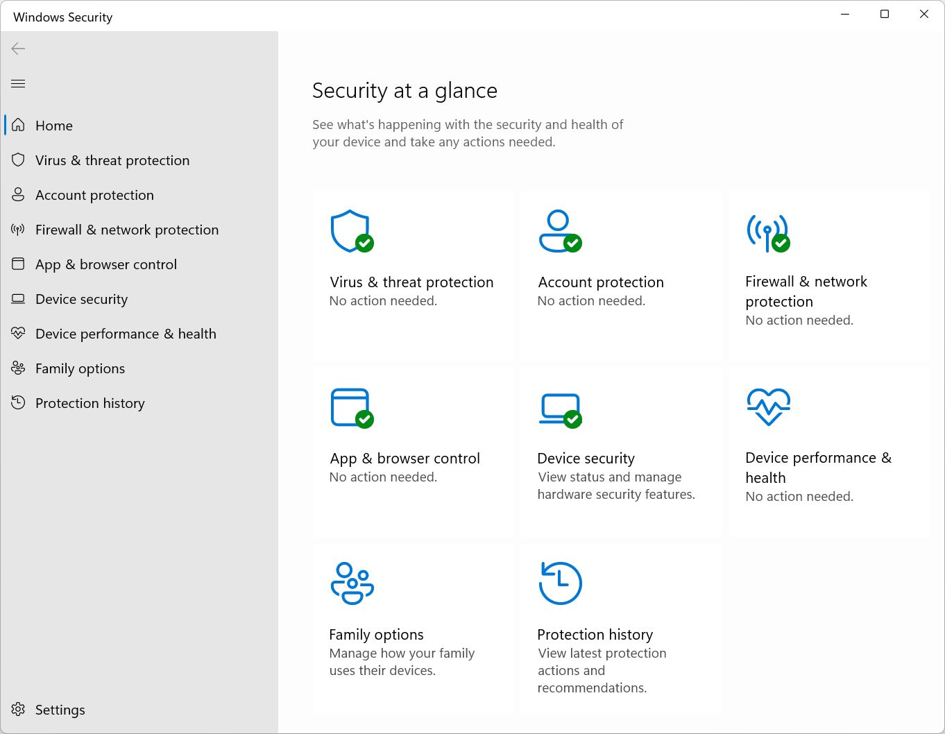 sicurezza di windows homepage